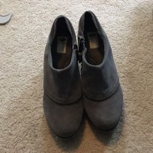 Grey ankle booties